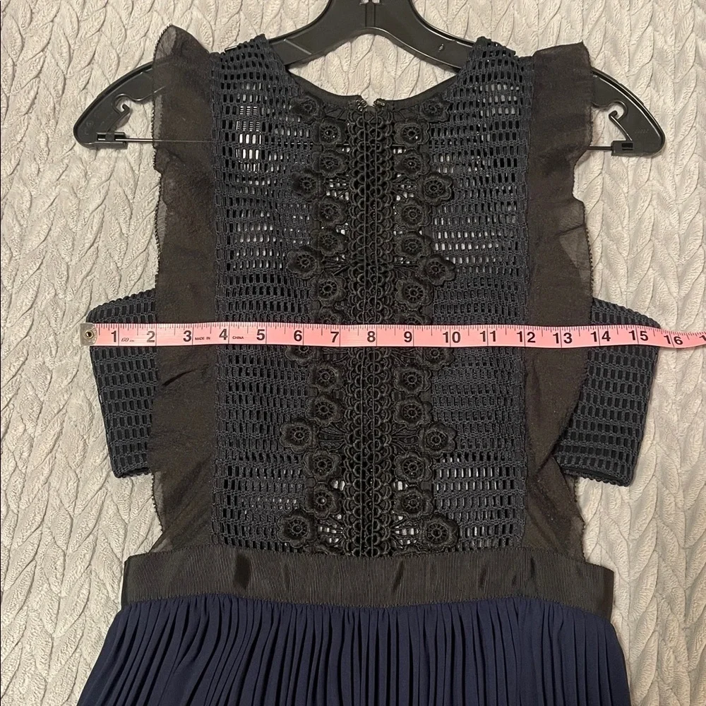 Self-Portrait Navy Lace Midi Dress - Picture 10 of 11